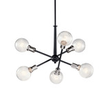 Kichler - 43095BK - Six Light Chandelier - Armstrong - Black