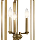 Kichler - 42499NBR - Three Light Pendant - Morrigan - Natural Brass