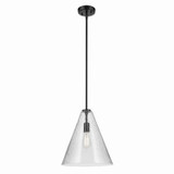 Kichler - 42200BKCS - One Light Pendant - Everly - Black