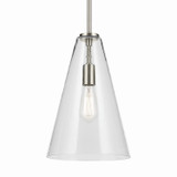 Kichler - 42199NI - One Light Pendant - Everly - Brushed Nickel