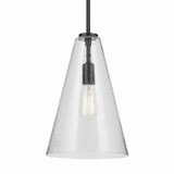 Kichler - 42199BKCS - One Light Pendant - Everly - Black