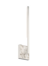 Visual Comfort Modern - 700WSKLE20N-LED930 - LED Wall Sconce - Klee - Polished Nickel/White Marble
