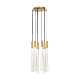 Visual Comfort Modern - 700TRSPPYLC6RNB-LED930 - LED Chandelier - Pylon - Natural Brass