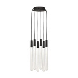 Visual Comfort Modern - 700TRSPPYLC6RB-LED930 - LED Chandelier - Pylon - Nightshade Black