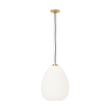 Visual Comfort Modern - 700TDKPR13OPNB-LED927 - LED Pendant - Kapoor - Opal/Natural Brass