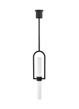 Visual Comfort Modern - 700TDCLMB-LED930 - LED Pendant - Calumn - Nightshade Black
