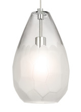 Visual Comfort Modern - 700TDBRLGFS - One Light Pendant - Briolette - Satin Nickel