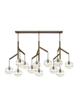 Visual Comfort Modern - 700SDNMPL3CR - 12 Light Chandelier - Sedona - Aged Brass