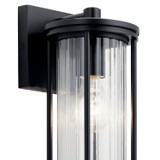 Kichler - 59022BK - One Light Outdoor Wall Mount - Barras - Black