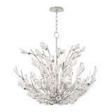 Hudson Valley - 7228-SL - Nine Light Chandelier - Tulip - Silver Leaf