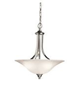 Kichler - 3502NI - Three Light Pendant/Semi Flush - Dover - Brushed Nickel