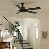 Kichler - 330243SBK - 60"Ceiling Fan - Lucian II - Satin Black