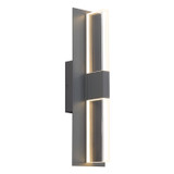 Visual Comfort Modern - 700OWLYT83018DHUNVSLF - LED Outdoor Wall Lantern - Lyft - Charcoal