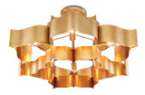Currey and Company - 9494 - Six Light Chandelier - Grand - Antique Gold Leaf