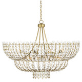 Currey and Company - 9000-1119 - 12 Light Chandelier - Magnum Opus - Brass/White
