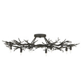 Currey and Company - 9000-0981 - Ten Light Semi-Flush Mount - Rainforest - Rustic Bronze