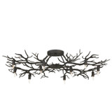 Currey and Company - 9000-0981 - Ten Light Semi-Flush Mount - Rainforest - Rustic Bronze