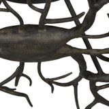 Currey and Company - 9000-0981 - Ten Light Semi-Flush Mount - Rainforest - Rustic Bronze