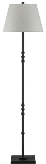Currey and Company - 8000-0049 - One Light Floor Lamp - Lohn - Mole Black