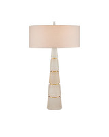 Currey and Company - 6000-0904 - Two Light Table Lamp - Eleanora - Natural/Natural Brass