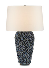 Currey and Company - 6000-0745 - One Light Table Lamp - Milos - Blue