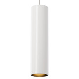 Visual Comfort Modern - 700MOPPRWS - One Light Pendant - Piper - White/Satin Nickel