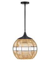 Hinkley - 19677BK-NAT - LED Pendant - Maddox - Black