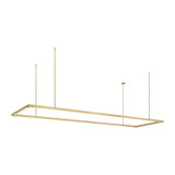 Visual Comfort Modern - 700LSSTG84NB-LED927 - LED Linear Suspension - Stagger - Natural Brass