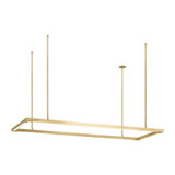 Visual Comfort Modern - 700LSSTG50NB-LED927 - LED Linear Suspension - Stagger - Natural Brass