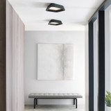 Visual Comfort Modern - 700FMRHNSB-LED930 - LED Flush Mount - Rhonan - Nightshade Black