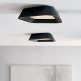 Visual Comfort Modern - 700FMRHNSB-LED930 - LED Flush Mount - Rhonan - Nightshade Black