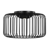 Visual Comfort Modern - 700FMKAI15B-LED930 - LED Flush Mount - Kai - Nightshade Black