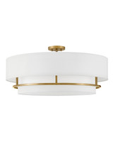 Hinkley - 38895LCB - LED Semi-Flush Mount - Graham - Lacquered Brass