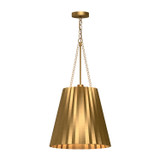Alora - PD528116AG - One Light Pendant - Plisse - Aged Gold