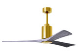 Matthews Fan Company - PA3-BRBR-BW-60 - 60Ceiling Fan - Patricia - Brushed Brass