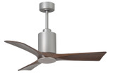 Matthews Fan Company - PA3-BN-WA-42 - 42Ceiling Fan - Patricia - Brushed Nickel