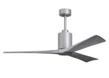 Matthews Fan Company - PA3-BN-BW-60 - 60Ceiling Fan - Patricia - Brushed Nickel