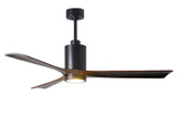 Matthews Fan Company - PA3-BK-WA-60 - 60Ceiling Fan - Patricia - Matte Black
