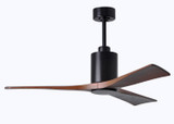 Matthews Fan Company - PA3-BK-WA-52 - 52Ceiling Fan - Patricia - Matte Black