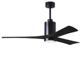 Matthews Fan Company - PA3-BK-BK-60 - 60Ceiling Fan - Patricia - Matte Black
