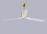 Matthews Fan Company - NKXL-BRBR-MWH-72 - 72Ceiling Fan - Nan XL - Brushed Brass