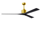 Matthews Fan Company - NKXL-BRBR-BK-72 - 72Ceiling Fan - Nan XL - Brushed Brass