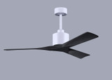 Matthews Fan Company - NK-MWH-BK-52 - 52Ceiling Fan - Nan - Matte White