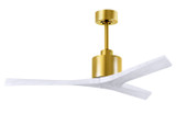 Matthews Fan Company - MW-BRBR-MWH-52 - 52Ceiling Fan - Mollywood - Brushed Brass