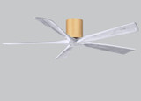Matthews Fan Company - IR5H-LM-MWH-60 - 60Ceiling Fan - Irene-5H - Light Maple