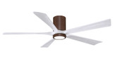 Matthews Fan Company - IR5HLK-WN-MWH-60 - 60Ceiling Fan - Irene-5HLK - Walnut