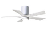 Matthews Fan Company - IR5HLK-WH-MWH-42 - 42Ceiling Fan - Irene-5HLK - Gloss White