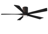 Matthews Fan Company - IR5HLK-TB-BK-60 - 60Ceiling Fan - Irene-5HLK - Textured Bronze