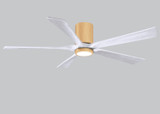 Matthews Fan Company - IR5HLK-LM-MWH-60 - 60Ceiling Fan - Irene-5HLK - Light Maple