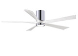 Matthews Fan Company - IR5HLK-CR-MWH-60 - 60Ceiling Fan - Irene-5HLK - Polished Chrome